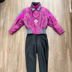 Vintage Womens Head Ski Suit 80s Onesie Retro